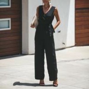 Vaughn Pocketed Wrap Jumpsuit